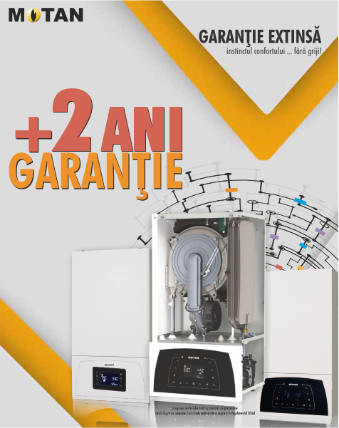 Garanție extinsă Motan: +2 ani garanție. Centrale termice Motan.